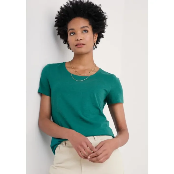 Seasalt Cornwall Camerance T-Shirt in GOTS-Certified Organic Cotton-Women T-shirts