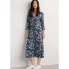 Seasalt Cornwall Chapelle 3/4 Sleeve Dress in GOTS-Certified Organic Cotton Jersey-Women Dresses