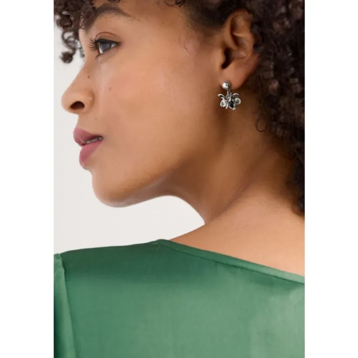 Seasalt Cornwall Corsage Silver-Tone Earrings-Women Jewellery