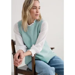 Seasalt Cornwall Coupling Knitted Vest-Women Knitwear