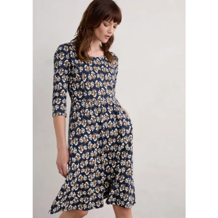 Seasalt Cornwall Enor 3/4 Sleeve Dress-Women Dresses