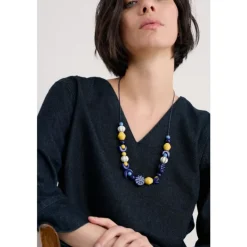 Seasalt Cornwall Filbert Beaded Necklace-Women Jewellery