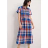 Seasalt Cornwall Fleet Checked Midi Dress-Women Dresses