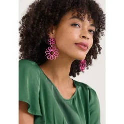 Seasalt Cornwall Flowering Rush Floral Earrings-Women Jewellery
