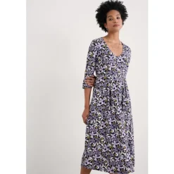Seasalt Cornwall Helena Midi Dress in GOTS-Certified Organic Cotton Jersey-Women Dresses