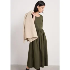 Seasalt Cornwall Madder Jersey Woven Mix Above-Ankle Dress-Women Dresses