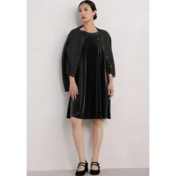 Seasalt Cornwall Mahonia Velvet Shift Dress-Women Dresses