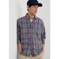 Seasalt Cornwall Men's Banyan Checked Cotton Shirt- Tops & T-shirts | Shirts