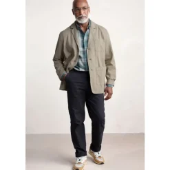 Seasalt Cornwall Men's Bowman Organic Cotton Trousers- Trousers & Shorts