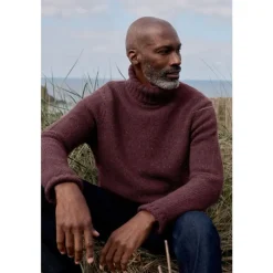Seasalt Cornwall Men's Foresting Lambswool Jumper- Knitwear