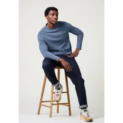 Seasalt Cornwall Men's Merthen Long Sleeve Top in GOTS-Certified Organic Cotton- Tops & T-shirts