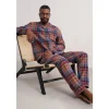 Seasalt Cornwall Men's Netter Checked Flannel Pyjama Set- Nightwear