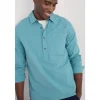 Seasalt Cornwall Men's Trevallack Organic Cotton Striped Shirt- Tops & T-shirts | Shirts