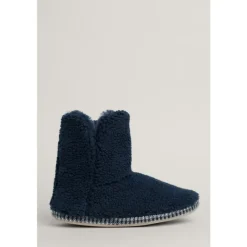 Seasalt Cornwall Night Sky Borg Slipper Booties-Women Nightwear | Slippers