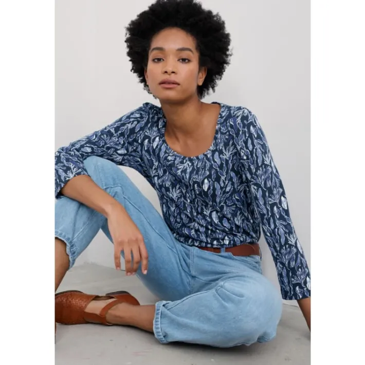 Seasalt Cornwall Penhollow Top in GOTS-Certified Organic Cotton Jersey-Women Tops
