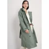 Seasalt Cornwall Penweathers Waterproof Trench Coat-Women Coats & Jackets | Lightweight Raincoats