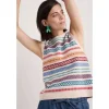Seasalt Cornwall Percella Cove Fair Isle Knitted Vest-Women Knitwear | Tops