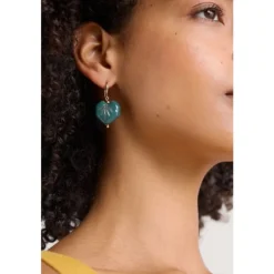Seasalt Cornwall Picture Leaf-Shaped Drop Earrings-Women Jewellery