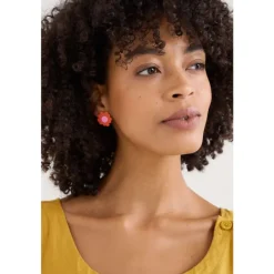 Seasalt Cornwall Pilosella Flower Stud Earrings-Women Jewellery