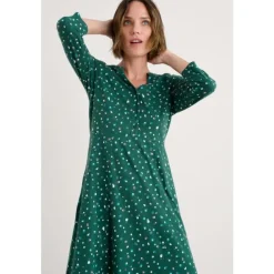 Seasalt Cornwall Rosemullion Organic Cotton Jersey Midi Dress-Women Dresses