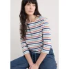 Seasalt Cornwall Sailor 3/4 Sleeve Top in GOTS-Certified Organic Cotton Jersey-Women Tops | T-shirts