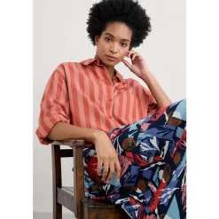 Seasalt Cornwall Sea Path Organic Cotton Shirt-Women Tops | Shirts & Blouses