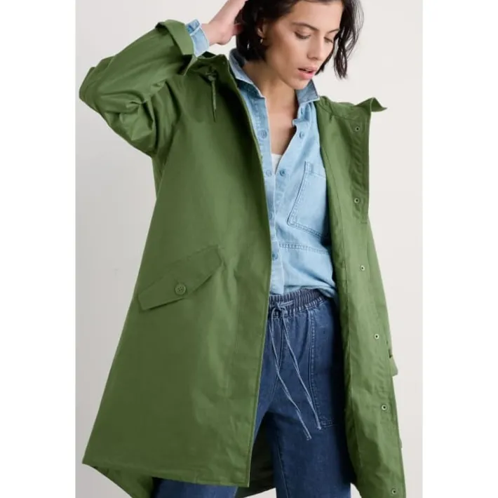 Seasalt Cornwall Seafaring Waterproof Coat-Women Coats & Jackets | Lightweight Raincoats