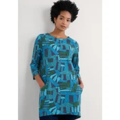 Seasalt Cornwall Shore Foraging Tunic in GOTS-Certified Organic Cotton Jersey-Women Tunics | Tops