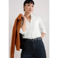 Seasalt Cornwall Teasel Head Organic Cotton Jersey Shirt-Women Tops | Shirts & Blouses