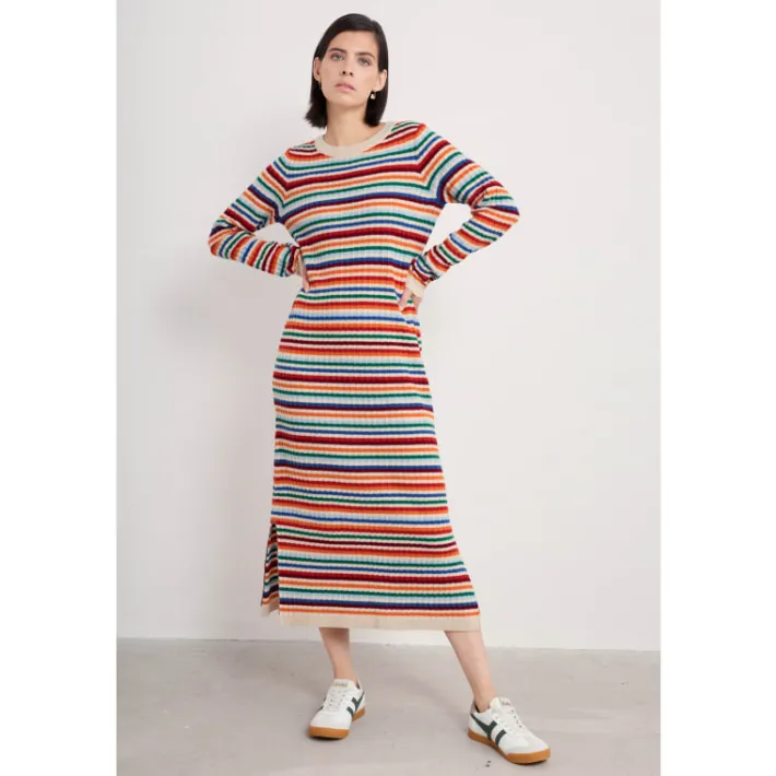 Seasalt Cornwall Wall Penny Column Dress Made With Merino-Women Dresses