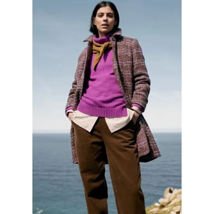 Seasalt Cornwall Wood Cabin Wool Blend Twill Coat-Women Coats & Jackets